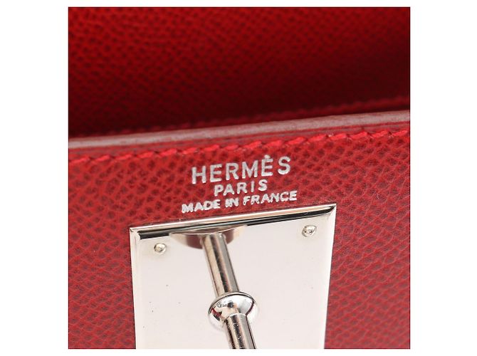 Hermès Borsa Hermes Kelly 28 Rouge Vif Rosso - vista 4