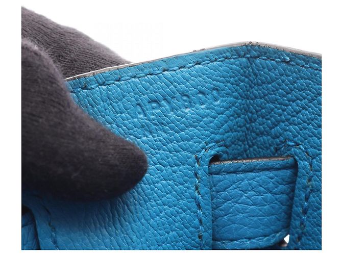 Hermès Borsa Hermes Kelly 35 in Blue Zanzibar - vista 5