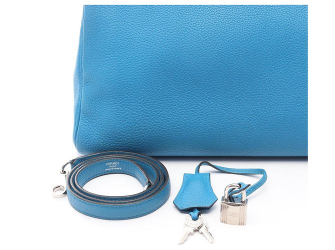 Hermès Borsa Hermes Kelly 35 in Blue Zanzibar - vista 6