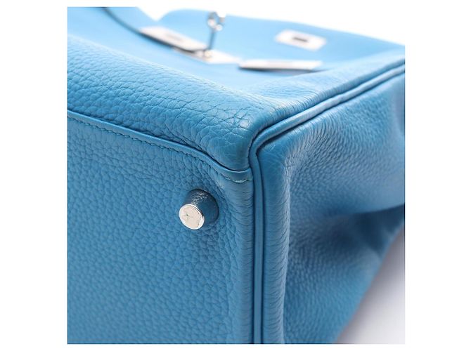 Hermès Borsa Hermes Kelly 35 in Blue Zanzibar - vista 7