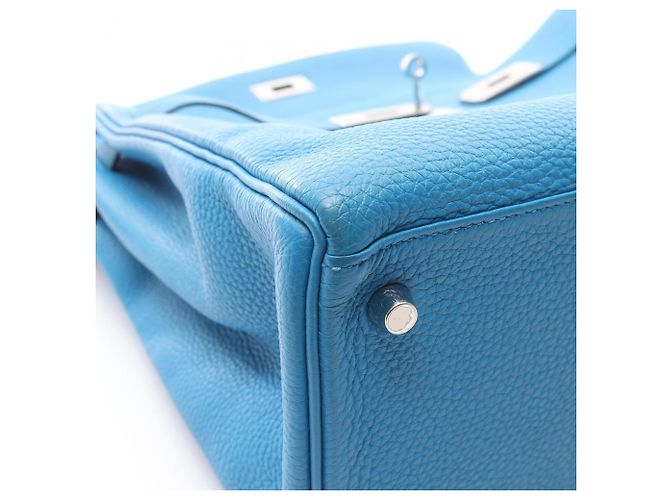 Hermès Borsa Hermes Kelly 35 in Blue Zanzibar - vista 8