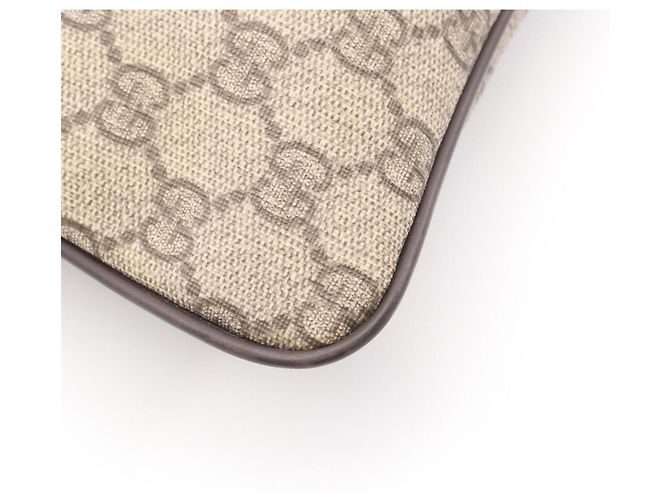 Borsa a tracolla/Borsa a mano Gucci GG Supreme Marrone Beige - vista 5