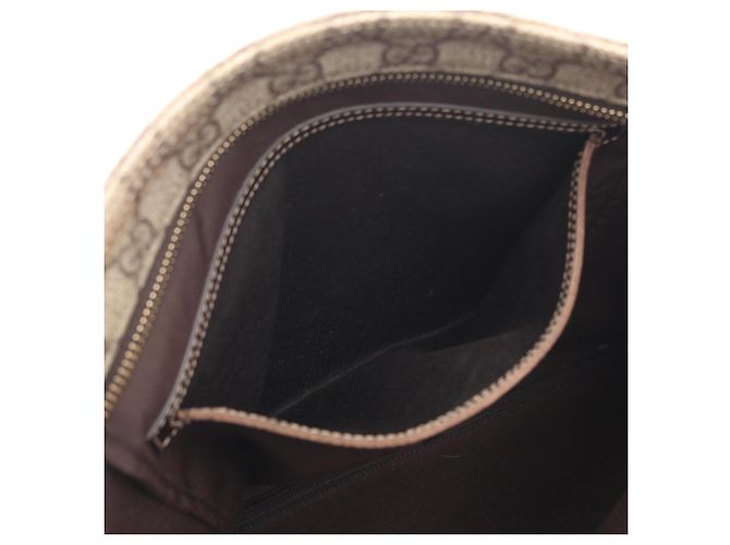 Borsa a tracolla/Borsa a mano Gucci GG Supreme Marrone Beige - vista 8