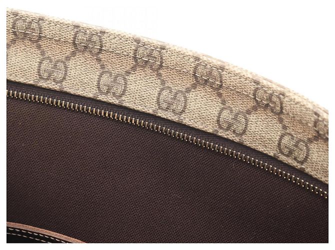 Borsa a tracolla/Borsa a mano Gucci GG Supreme Marrone Beige - vista 9