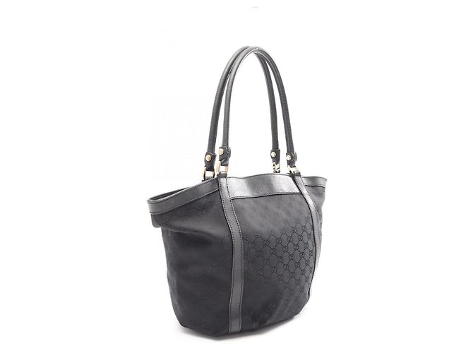 Borsa Tote Abbey GG Canvas Gucci Nero - vista 2