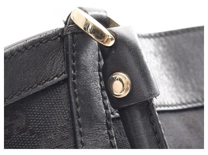 Borsa Tote Abbey GG Canvas Gucci Nero - vista 8