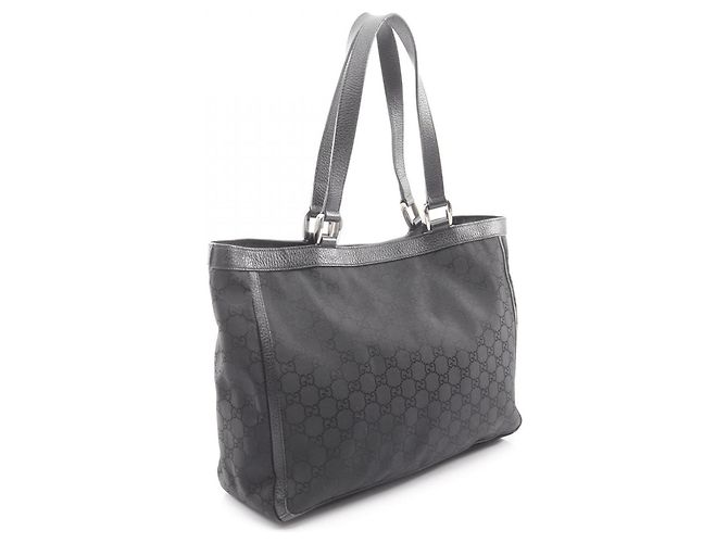 Borsa Tote Gucci Abbey GG Pattern Nero - vista 2