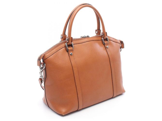 Gucci Interlocking G Charm 2-Way Tote/Handtasche Braun - Ansicht 2