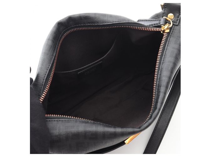 Borsa a Spalla Fendi Zucchino Nero - vista 3