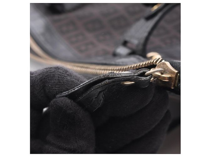 Fendi Zucchino Tote Bag Braun Schwarz - Ansicht 10