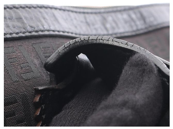 Fendi Zucchino Tote Bag Braun Schwarz - Ansicht 9