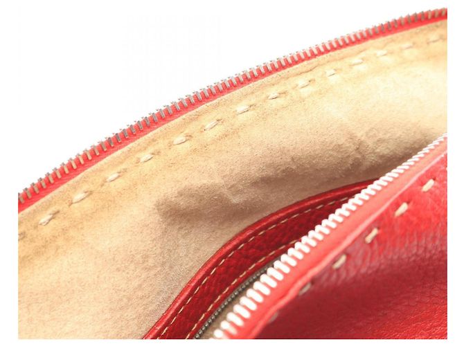 Borsa a Spalla Fendi Selleria Rosso - vista 11