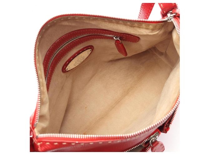 Borsa a Spalla Fendi Selleria Rosso - vista 3