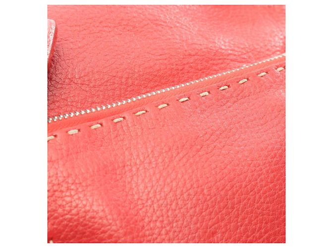 Borsa a Spalla Fendi Selleria Rosso - vista 8