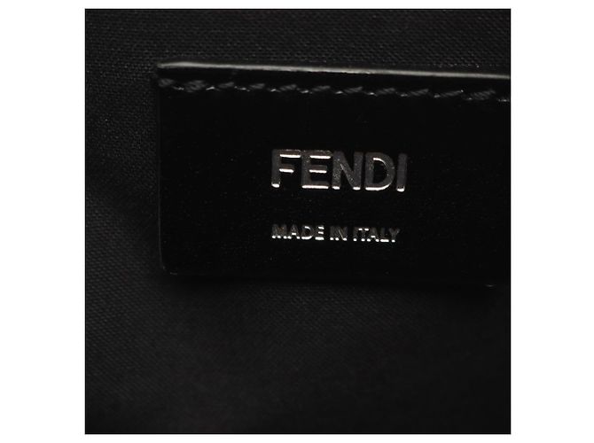 Borsa a tracolla Fendi Diagonal Camera Case Zucca Marrone Nero - vista 4