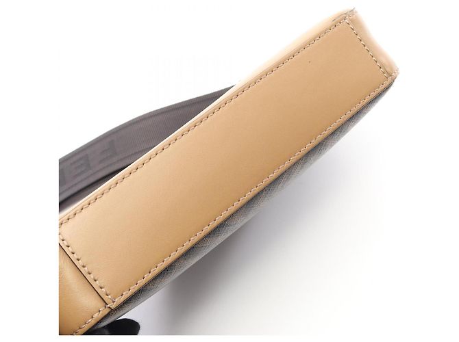 Borsa a tracolla Fendi Diagonal Camera Case Zucca Marrone Nero - vista 6