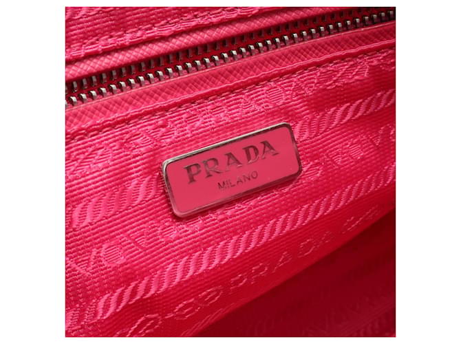 Borsa a 2 modi rosa Prada - vista 4