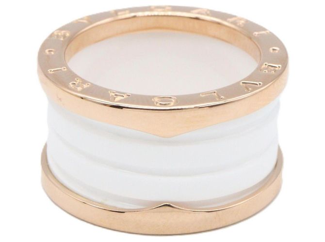 Bulgari Bvlgari B-zero1 Keramikring Weiß Golden - Ansicht 2