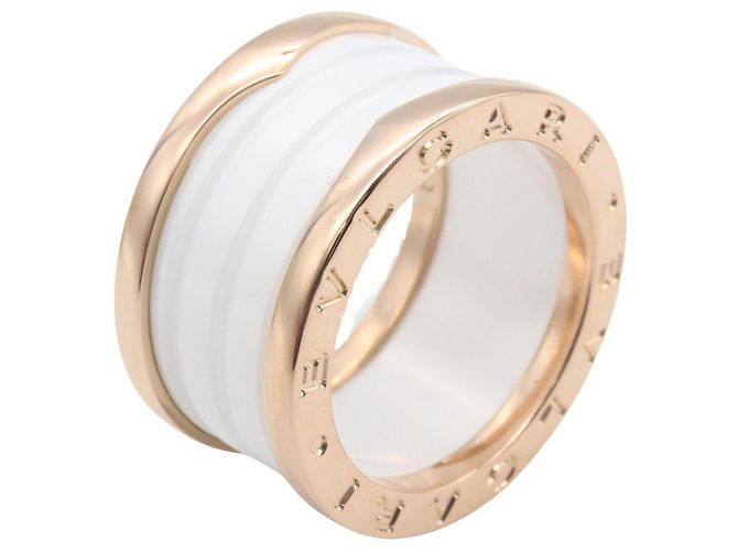 Bulgari Bvlgari B-zero1 Keramikring Weiß Golden - Ansicht 3