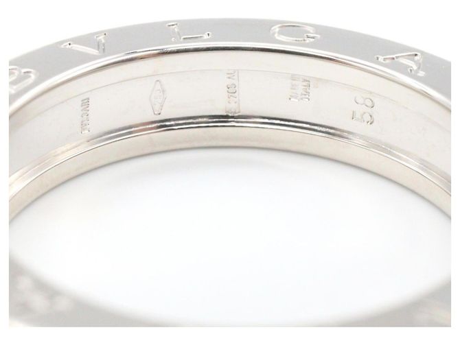 Bulgari Anello Bvlgari B-zero1 1-Band in oro bianco 18K Argento - vista 4