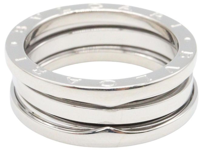 Bulgari Anello Bvlgari B-zero1 in argento e oro bianco 18K - vista 2