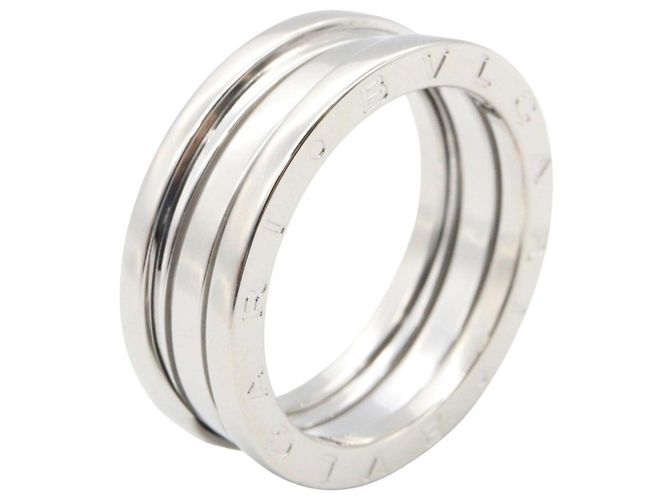 Bulgari Anello Bvlgari B-zero1 in argento e oro bianco 18K - vista 3