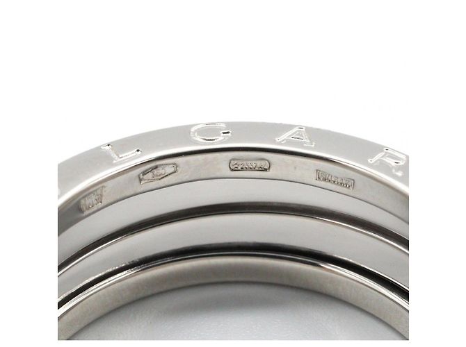 Bulgari Anello Bvlgari B-zero1 in argento e oro bianco 18K - vista 4