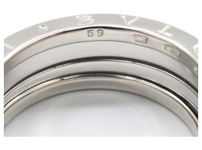 Bulgari Anello Bvlgari B-zero1 in argento e oro bianco 18K - vista 5