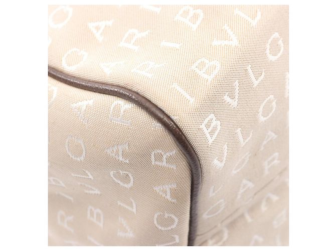 Bulgari Borsa Bvlgari Logomania Marrone Beige - vista 7