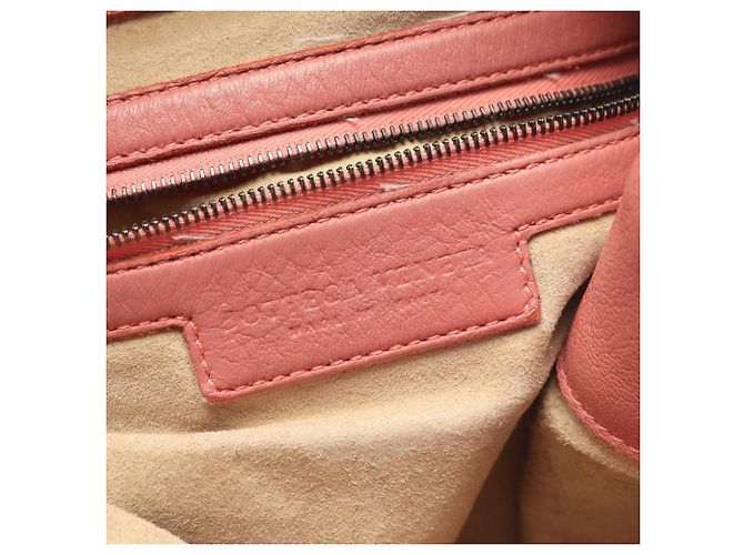 Bolso de hombro de cuero Intrecciato Bottega Veneta Rosa - vista 4