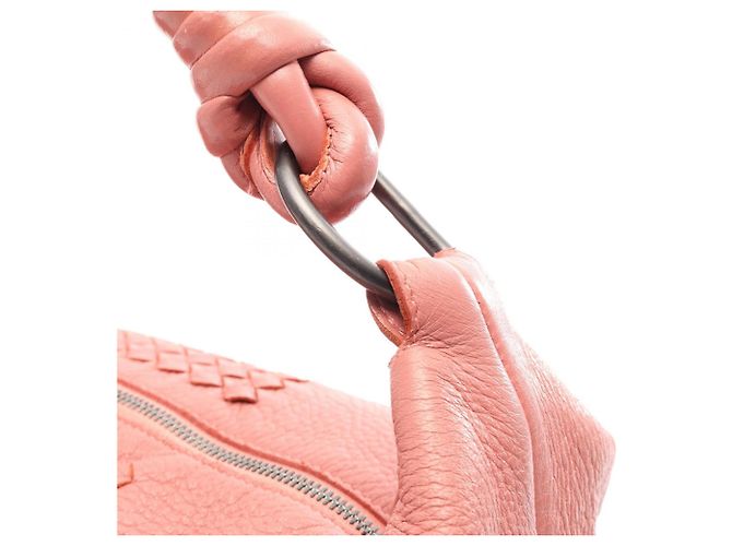 Bolso de hombro de cuero Intrecciato Bottega Veneta Rosa - vista 7