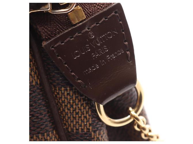 Borsa 2-Way Louis Vuitton Eva Damier Ebene Marrone - vista 4