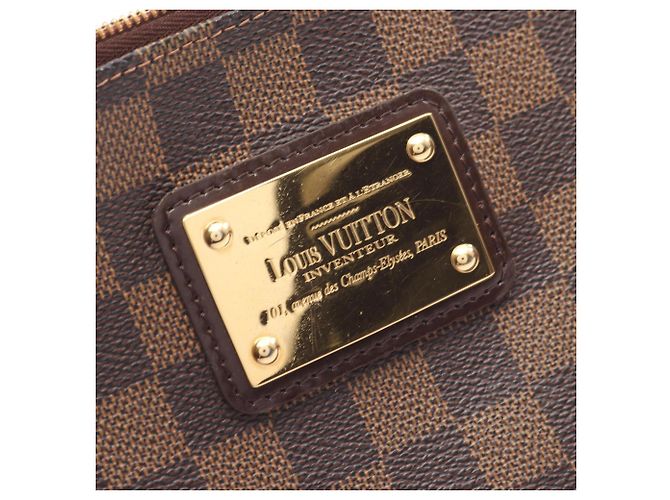 Borsa 2-Way Louis Vuitton Eva Damier Ebene Marrone - vista 8