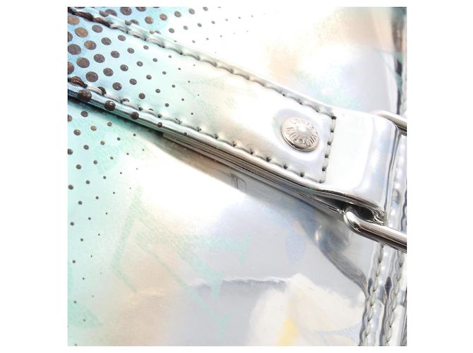 Borsa Louis Vuitton Keepall Bandoulière 25 Marrone Argento Multicolore - vista 7