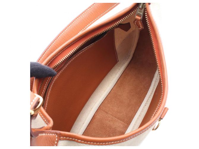Hermès Borsa a tracolla Hermes Trim 31 Marrone Beige - vista 3