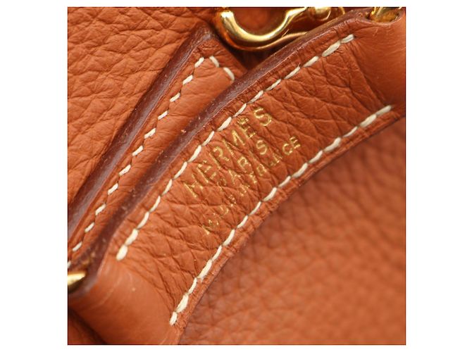 Hermès Borsa a Spalla Hermes Trim 31 Gold Marrone - vista 4
