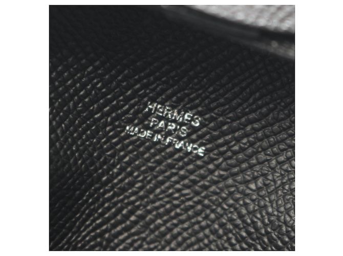 Monedero Bastia en piel Epsom negro Hermès - vista 5