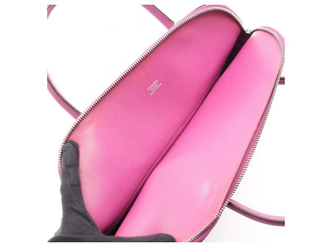 Hermès Borsa Hermes Bolide 31 in Cyclamen Porpora Fuschia - vista 13
