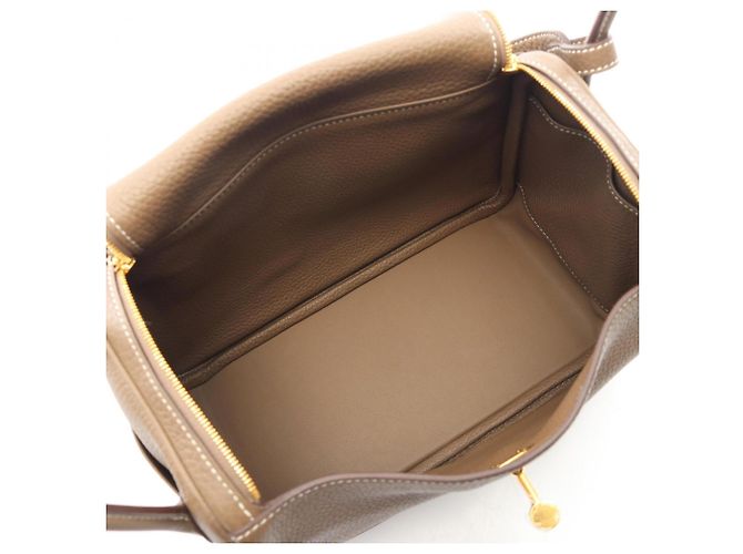Hermès Borsa a tracolla Hermes Lindy 26 Etoupe Marrone Taupe - vista 3
