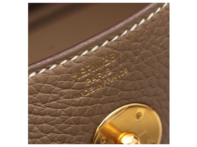 Hermès Borsa a tracolla Hermes Lindy 26 Etoupe Marrone Taupe - vista 4
