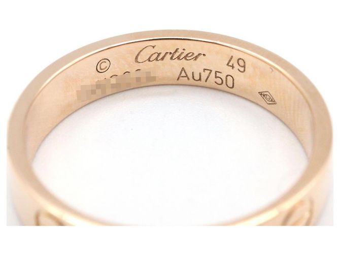 Anello Mini Love di Cartier in oro rosa 18K D'oro - vista 3