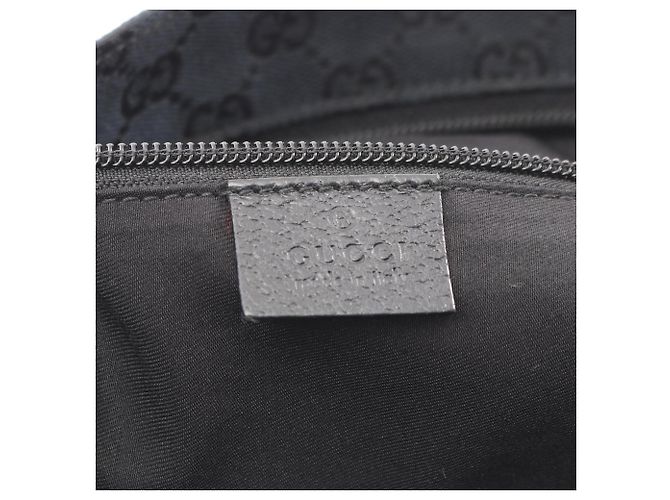 Borsa Tote Gucci GG Canvas Sherry Line Nero Rosso Verde - vista 4