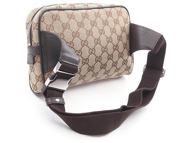 Marsupio Gucci GG Canvas Marrone Beige - vista 2