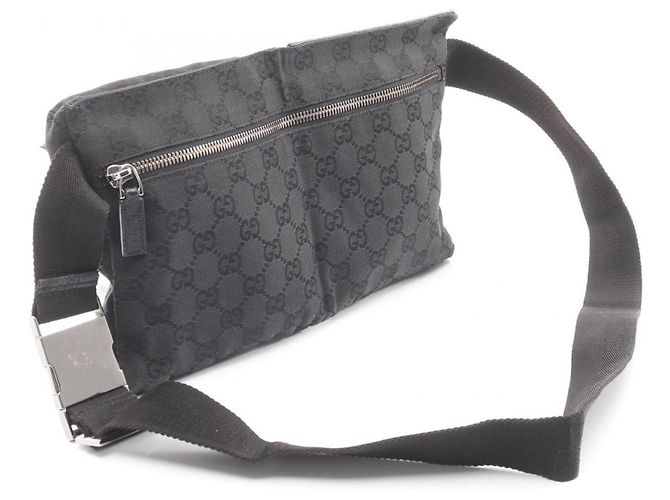 Sac banane Gucci GG Canvas Noir - vue 2
