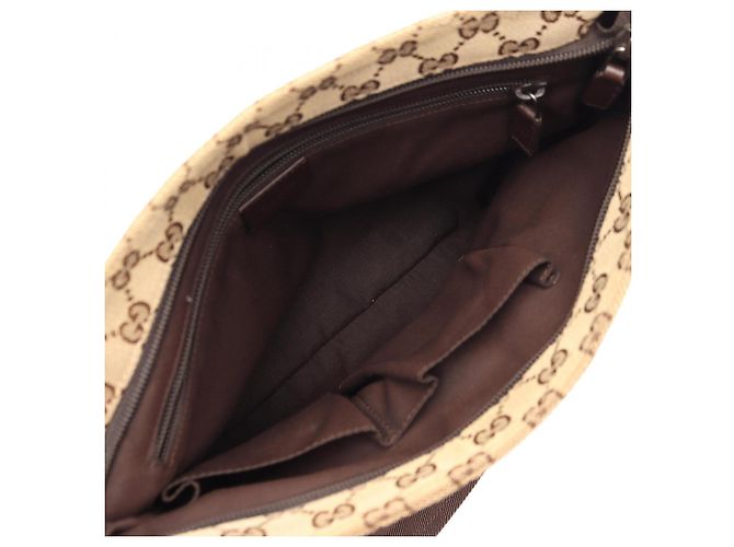 Borsa a tracolla Gucci GG Canvas Marrone Beige - vista 3