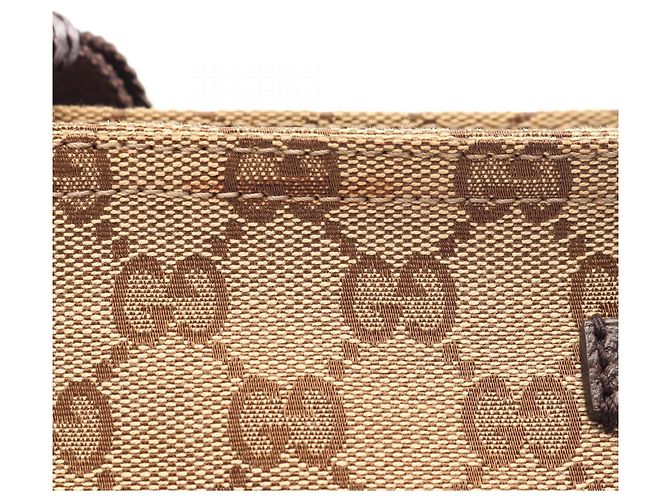 Borsa a tracolla Gucci GG Canvas Marrone Beige - vista 8