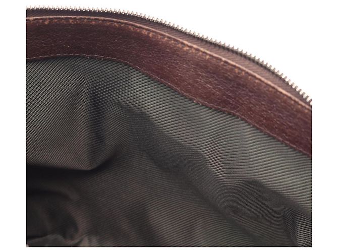 Borsa a tracolla Gucci in tela GG e pelle Marrone Beige - vista 5