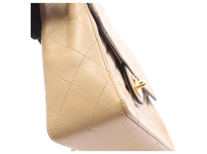 Borsa a Spalla Chanel Matelassé Vintage Beige - vista 11