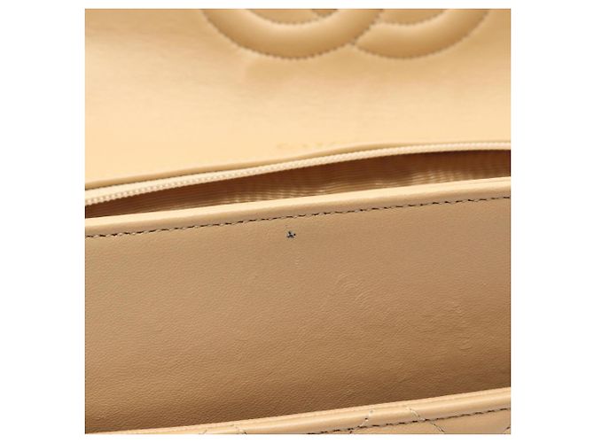 Borsa a Spalla Chanel Matelassé Vintage Beige - vista 8