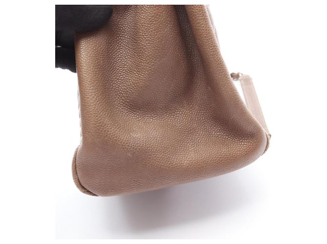 Bowling Borsa Chanel Matelassé Grigia Marrone - vista 14
